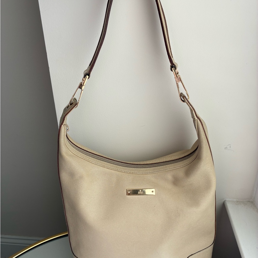 Gucci Cream and Brown Hobo Bag